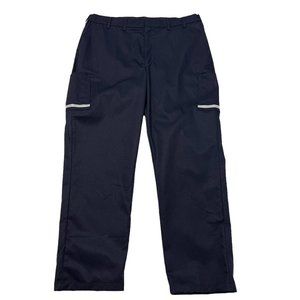 Stan Herman Uniform Pants Men 42 x 33 Blue Reflective Strip Safety Workwear NEW